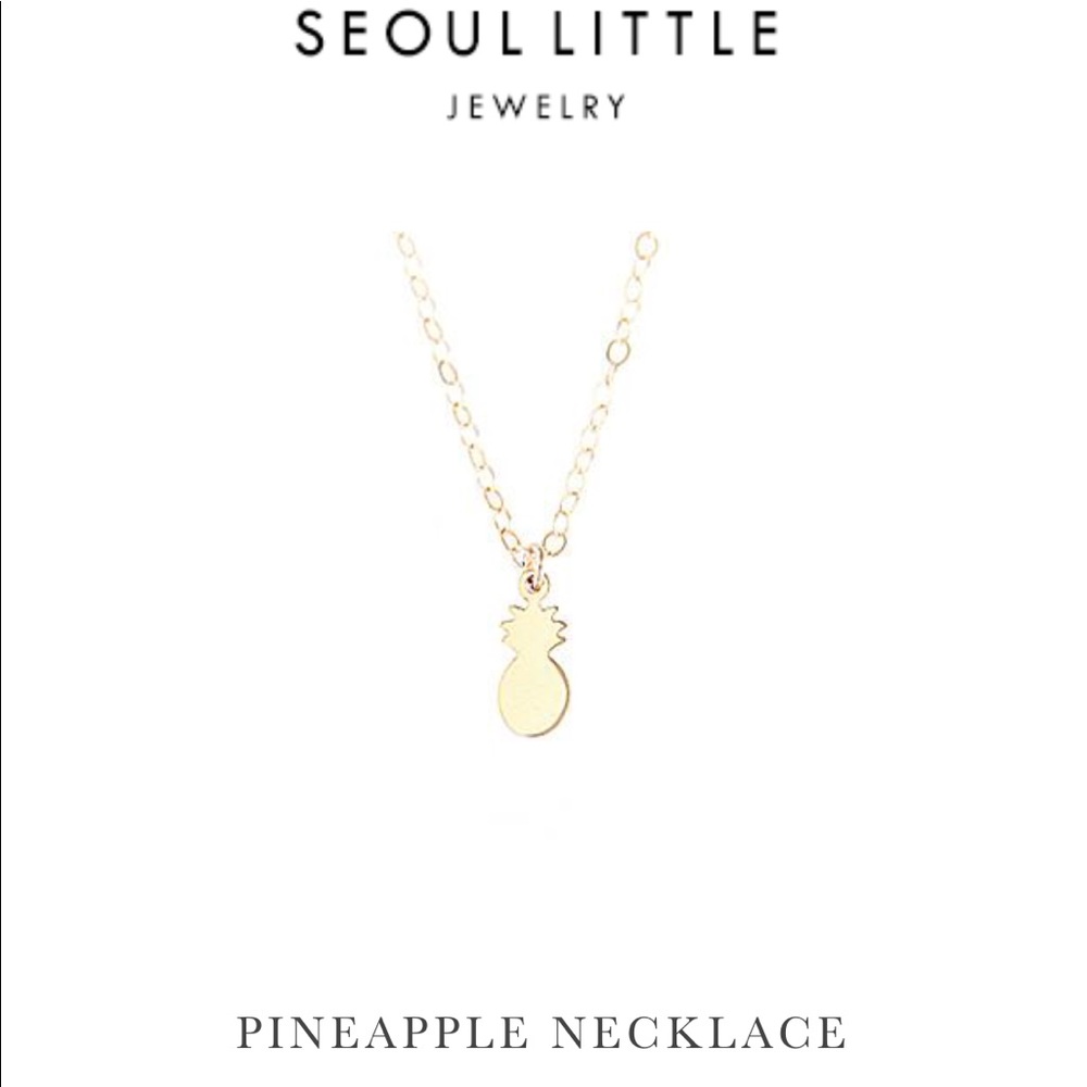 Seoul Little Pineapple 14k gold filled necklace